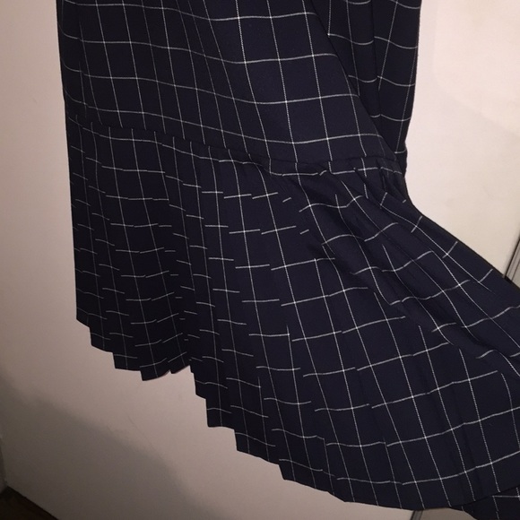 Armani Exchange navy pleated dress - Picture 1 of 6